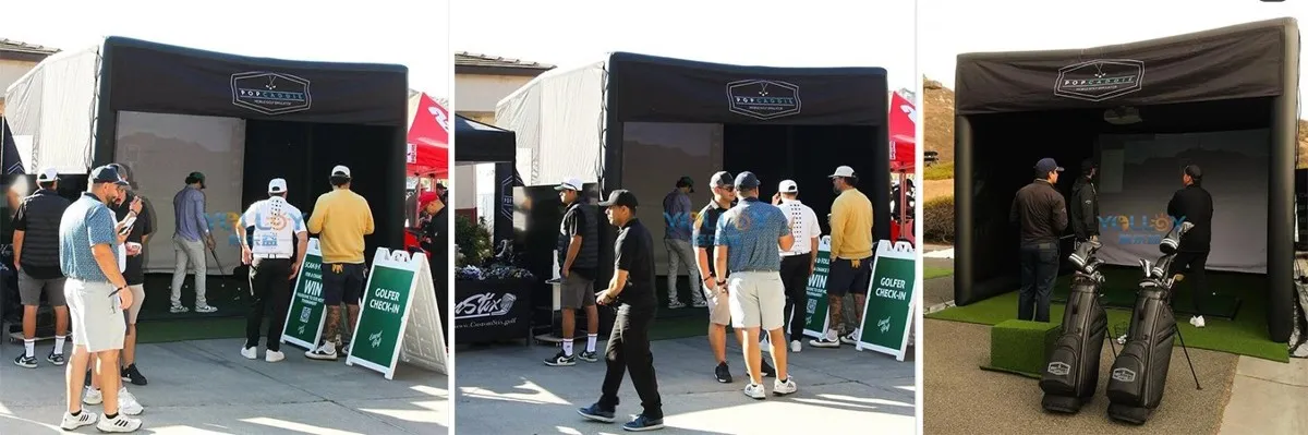 Inflatable Golf Sim Bay Tent-1 Inflatable Golf Sim Bay Tent-1