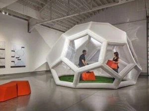 Lều rõ ràng hình bóng đá bơm hơi