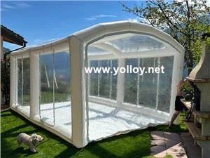 Clear Inflatable Car Cover Lều nhà để xe